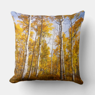 Cojín Decorativo Hojas de caída amarilla de la ranura del abrigo