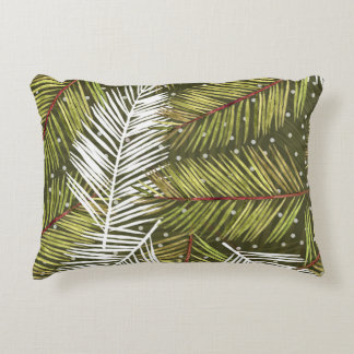 Cojín Decorativo Hojas de color de agua verde: Ilustracion sin foco