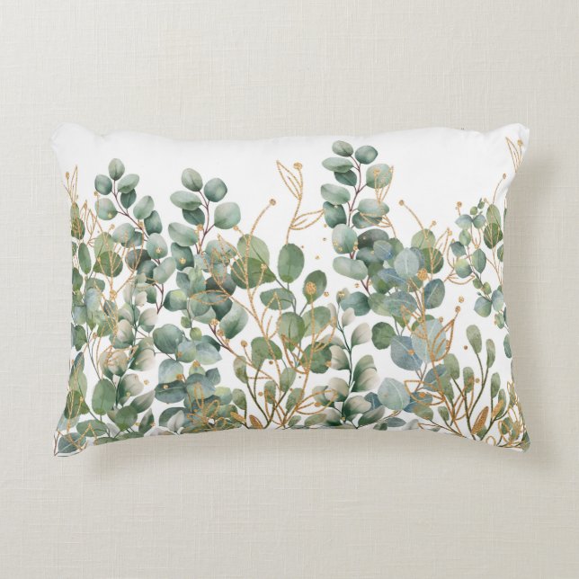 Cojín Decorativo Hojas de Eucalyptus (Anverso)