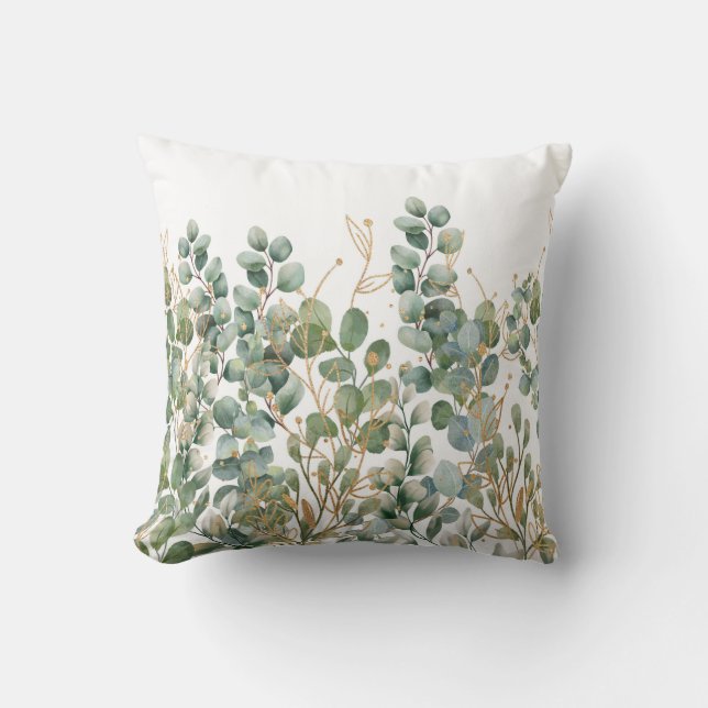Cojín Decorativo Hojas de Eucalyptus (Anverso)
