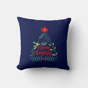 Cojín Decorativo Hojas de follaje de navidades