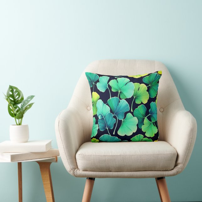 Cojín Decorativo Hojas de Ginko biloba (Silla)