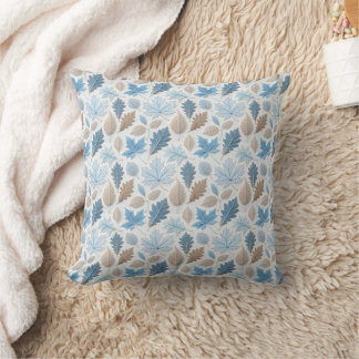 Cojín Decorativo hojas de invierno recubiertas de heladas delicadas