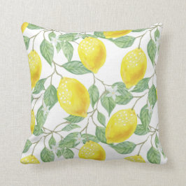 Cojín Decorativo Hojas De Lemones Y Flor