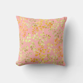Cojín Decorativo Hojas de oro de otoño naranja marrón verde