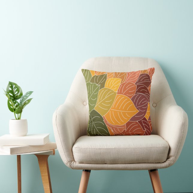 Cojín Decorativo Hojas de otoño (Silla)