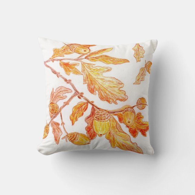 Cojín Decorativo Hojas de otoño (Anverso)