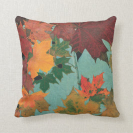 Cojín Decorativo Hojas de otoño brillantes