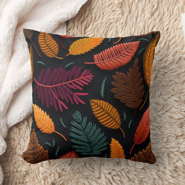 Cojín Decorativo Hojas de otoño del Boho (Subido por el creador)