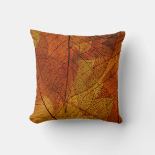 Cojín Decorativo hojas de otoño en el detalle otoño, fondo, belleza
