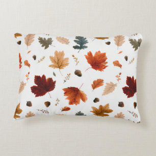 Cojín Decorativo Hojas de otoño y bellotas Botánico