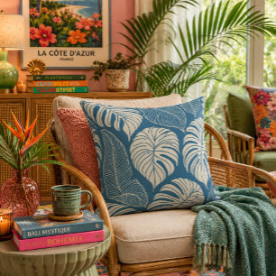 Cojín Decorativo Hojas de selva tropical