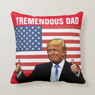 COJÍN DECORATIVO HOJAS DEL DÍA DEL PADRE TRUMP