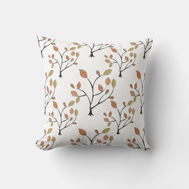 Cojín Decorativo Hojas elegantes (Anverso)