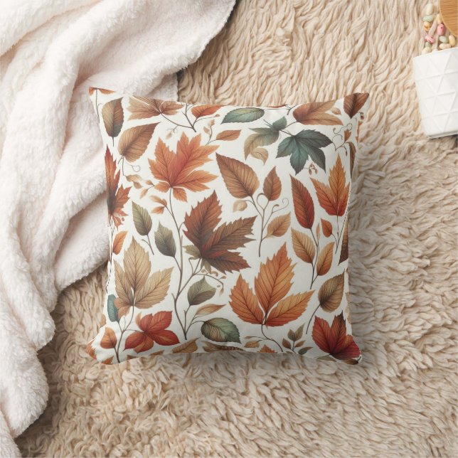 Cojín Decorativo Hojas en caída (Manta)