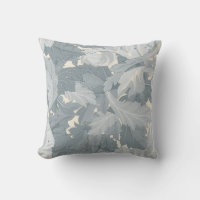 Hojas Florales Ornamentales Retro Gris