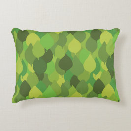 Cojín Decorativo Hojas frondosas alegres - patrón de superficie sin