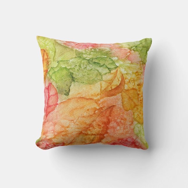 Cojín Decorativo Hojas húmedas del otoño (Anverso)