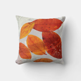 Cojín Decorativo Hojas naranja y amarillas