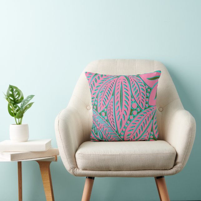 Cojín Decorativo Hojas polinesias (Silla)