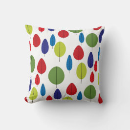 Cojín Decorativo Hojas retro coloridas