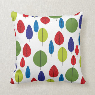 Cojín Decorativo Hojas retro coloridas