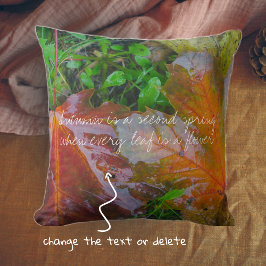 Cojín Decorativo Hojas rojas de arce