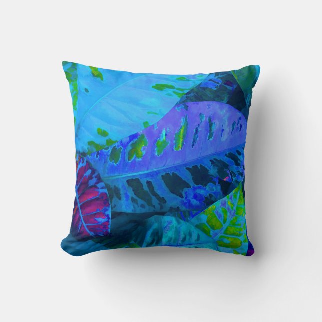 Cojín Decorativo Hojas tropicales (Anverso)