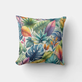 Cojín Decorativo Hojas Tropicales Bonitas