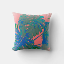 Cojín Decorativo Hojas tropicales de Monstera