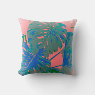 Cojín Decorativo Hojas tropicales de Monstera