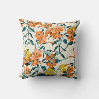 Cojín Decorativo Hojas Tropicales Exóticas: Vintage de mano