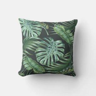 Cojín Decorativo Hojas tropicales, monstera, hoja de plátano, folia