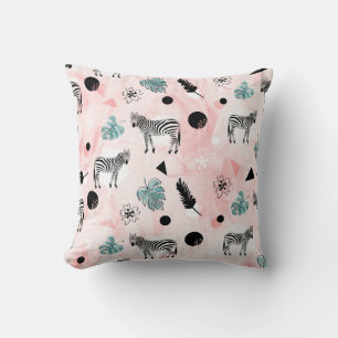 Cojín Decorativo Hojas tropicales Patrón de centeno de cebada