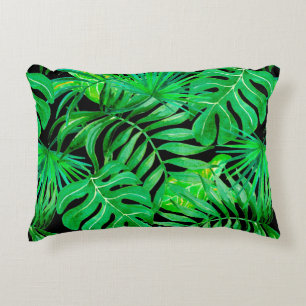 Cojín Decorativo Hojas tropicales sin soldadura
