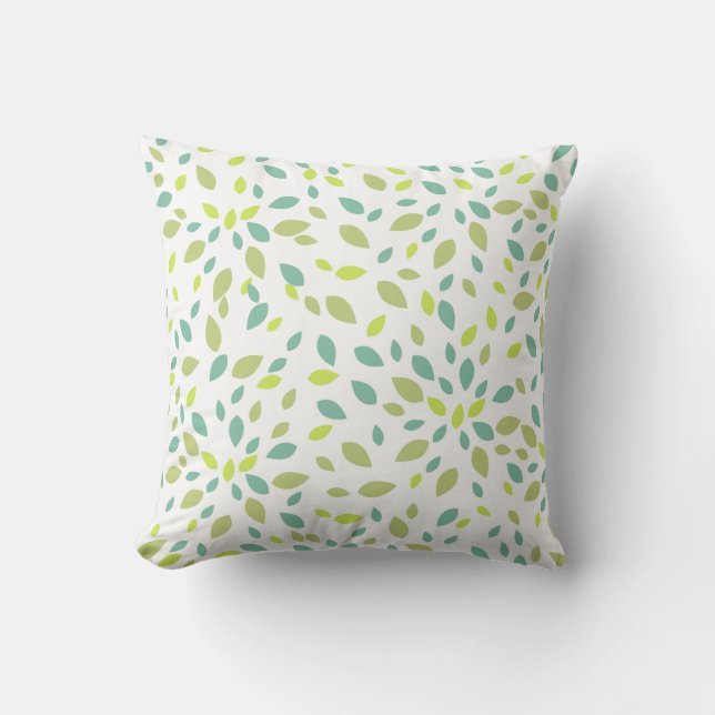Cojín Decorativo Hojas (verdes) (Anverso)