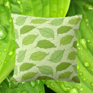 Cojín Decorativo Hojas Verdes