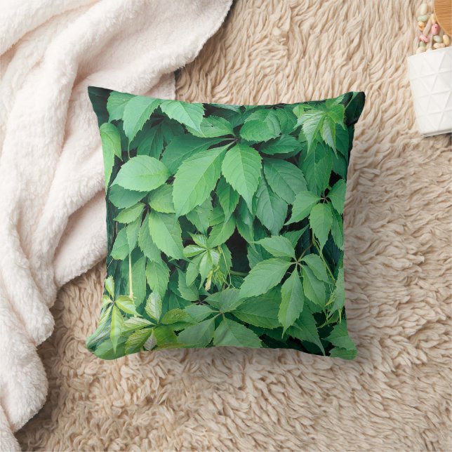 Cojín Decorativo Hojas verdes de uva (Manta)