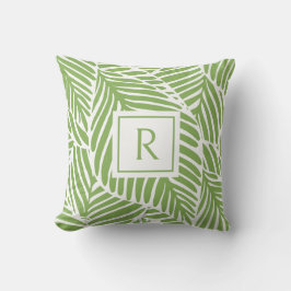 Cojín Decorativo Hojas verdes monográficas Personalizados modernas