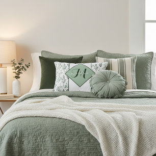 Cojín Decorativo Hojas verdes personalizadas