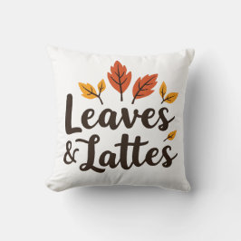 Cojín Decorativo Hojas y Lattes