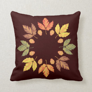 Cojín Decorativo Hojas y nueces otoñales