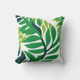 Cojín Decorativo Hojas y plantas tropicales