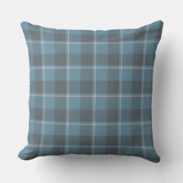 Cojín Decorativo Hoki Blue and Shuttle Gray Plaid