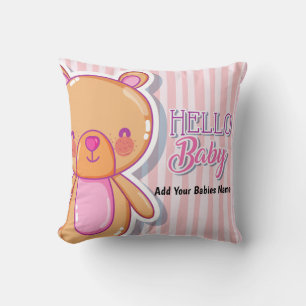 Cojín Decorativo Hola, bebé Personalizado Pillow