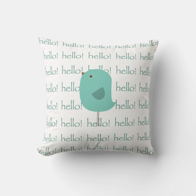 Cojín Decorativo Hola Bird (Anverso)