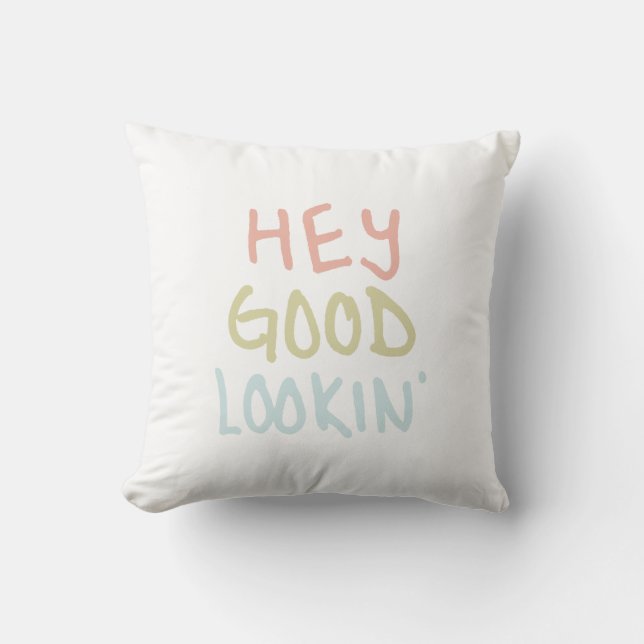 Cojín Decorativo Hola, buen mirador Pillow (Anverso)
