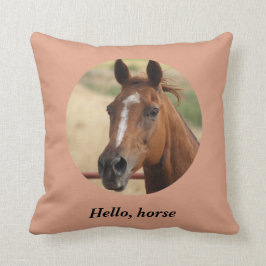 Cojín Decorativo Hola caballo y caballo de los sueños dulces