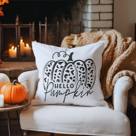 Cojín Decorativo Hola Calabaza de Otoño