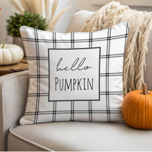 Cojín Decorativo Hola Calabaza Moderna Campesina   Minimalista